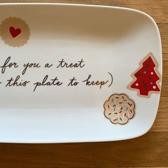NWT Kate Spade Lenox Cookie Time Giving Plate Christmas Tray - Picture 4 of 9
